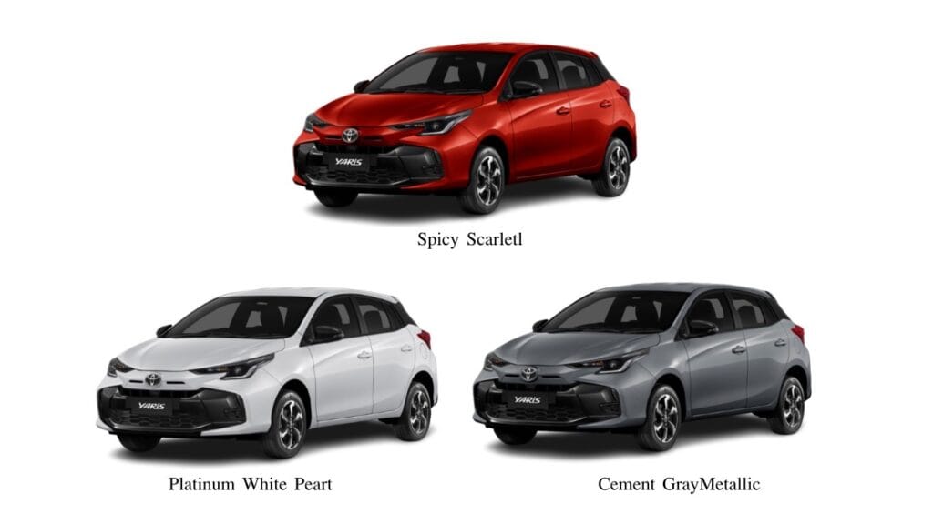 toyota yaris color